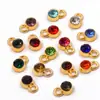 9*6mm 16 Cores Liga de Metal Cravejada com Diamantes Pedras Estrela Pedras da Sorte Pingente Colar Pulseira Acessórios de Joias Feito à Mão