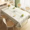 Toalha de Mesa Fresca e Simples Estilo Ins, Impermeável e à Prova de Óleo, Jogo Americano Sem Lavar, Toalha de Mesa Retangular para Mesa de Jantar, Sensação de Luxo Leve e de Alta Qualidade, Pano para Mesa de Centro