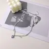 Japonês e coreano moda preto e branco xadrez coração colar ins moda feminina personalizado pêssego coração pingente de metal cadeia camisola cadeia