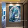 Nuevo y más vendido, punto de cruz de diamantes, pintura de diamantes DIY, hermoso pavo real, pintura decorativa de diamantes completa, fabricantes transfronterizos al por mayor