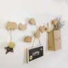 Gancho de Madera Nórdico con Forma de Animal para Colgar en la Pared Gancho de Dibujos Animados Gancho Decorativo para Habitación Infantil