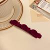 Pinza para el cabello trenzada con flocado para mujer, pinza pequeña, horquilla para flequillo lateral, artefacto, color sólido, niños, adulto, red popular, tocado perezoso