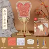 Brocado de Canción Abanico de Perlas Paquete de Materiales Hechos a Mano DIY Regalo del Día del Maestro Estilo Antiguo Abanico Redondo Evento de Calentamiento para Team Building Venta al por Mayor