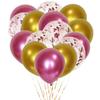 Amazon 12 polegadas metal lantejoula balão terno metal cromado ágata látex balão confete decoração festa de casamento