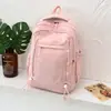 Nova mochila elegante e minimalista, adequada para homens e mulheres, estudantes, com grande capacidade, design leve, múltiplos compartimentos e ideal para uso casual e viagens