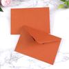 Envelope Laranja Vibrante Mini Convite em Branco Cartão de Aniversário Conjunto de Papel Selo Autoadesivo Envelope Simples de Alto Padrão