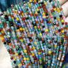 Contas pequenas esculpidas Granada turmalina cristal ágata corte contas pequenas soltas diy brincos acessórios de joalheria atacado