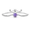 Pulsera elástica de colores de corte rosa más vendida en Tiktok y Xiaohongshu con incrustaciones de diamantes de alto carbono brillantes, joyería para transmisión en vivo