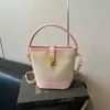 Bolso Cruzado Sencillo Tipo Cubo para Viajes Transfronterizos Bolso Cruzado 2026 Estilo Nuevo Elegante Versátil Bolso de Mano Pequeño