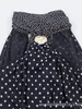 Comércio exterior transfronteiriço moda feminina, novo outono moda europeia e americana vestido midi de bolinhas com gola halter acinturado 1165169