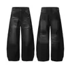 Marca de moda Jiayiku Otoño 2025 Nuevos Pantalones Jeans de Pierna Ancha Sueltos Estilo Retro Americano Scimitar para Hombres y Mujeres