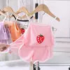 Conjunto de Shorts con Tirantes de Seda de Hielo 2024 para Niñas Jóvenes, Bebés, Estilo Casual Fresco y Delgado, Dulce y Lindo para Niñas Pequeñas