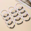 Pulsera para el Día de San Valentín Transfronteriza AliExpress Venta al por mayor Corazón de Amor Flor de Arcilla Blanda Pulsera de Cuentas con Letras Set de Joyería de Comercio Exterior