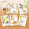 Tarjetas de felicitación personalizadas estilo negocio para el Festival de Medio Otoño con logotipo de empresa y mensajes de felicitación, diseñadas e impresas como tarjetas de agradecimiento para clientes y empleados