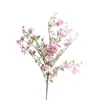 Arreglo de Flores de Seda Artificiales Lirio Morado de Tallo Largo de Pie Decoración para Sala de Estar Transfronterizo