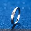 Anillo unisex de moissanita de plata esterlina S925, de lujo, con forma de princesa y diamante Mosane de 30 puntas.