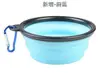 Fabricantes de fonte tigela dobrável de silicone tigela para beber ao ar livre tigela portátil para cachorro suprimentos de viagem para água potável tigela de comida para cachorro