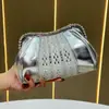 Nova Bolsa de Banquete com Cristais Bordados Transfronteiriça, Bolsa de Mão de Luxo, Bolsa de Noite para Socialites, Bolsa de Mão Clutch Fashion com Corrente