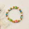 Nuevo Pulsera de Cerámica 2026 para Mujer, Pulsera de Cerámica con Cuentas de Colores de Lujo Ligero, Estilo Fresco, Estilo Étnico, de Moda y Original