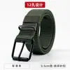 Cinturón de Lona con Hebilla de Pin Porosa Nuevo para Hombre Estilo Coreano Juvenil Estudiante Moda Nylon Duradero Cinturón para Jeans de Entrenamiento Militar