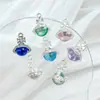 Aleación Sensorial Avanzada Diamante Planeta Saturno Colgante Pulsera de Cuentas DIY Pendientes Collar Accesorios Material