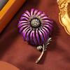 Nuevo Broche de Diente de León Esmaltado al Óleo de Gota para Mujer Estilo Mori Abrigo de Verano Pin de Planta Accesorios Corsage Fortaleza Regalo