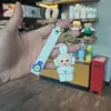 Llavero de Teletubbies de Dibujos Animados Colgante de Muñeco de Goma Blanda Regalo Pequeño para Pareja Decoración de Mochila de Estudiante Llavero de Coche