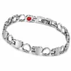 Pulsera magnética completa en forma de corazón, superventas transfronteriza, pulsera de aleación de joyería ajustable de moda simple europea y americana para parejas