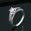 Anillo de dedo de metal grabado geométrico de diamante de color de personalidad europeo y americano transfronterizo anillo de pareja de temperamento nicho punto