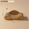 Tabla Rascadora para Gatos Meowlyce, Sofá para Gatos, Papel Corrugado Duradero, Tabla Rascadora Resistente a las Garras de Gato, Herramienta Rascadora Resistente al Desgaste, Sofá para Gatos Chaise Longue