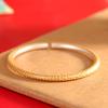Pulsera de Plata de Moda Nacional para Mujer Pulsera de Plata 999 para Tobillo Patrón de Escamas de Dragón Dorado Trazado Pulsera Abierta de Plata para Mujer con Temperamento