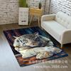 Alfombra estilo pastoral franela hogar animal Tigre tapete de piso hogar moda sala de estar tapete de piso transfronterizo fábrica venta al por mayor