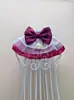 Collar de Babero de Encaje con Lazo de Perlas para Mascotas Pajarita Babero para Perros y Gatos Perros Pequeños