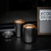 Vaso de Agua de Doble Capa de Acero Inoxidable 304, Taza de Café Hotelera Gris Nieve, Vaso para Restaurante con Tapa, Vaso Recto, Taza Antiescaldado