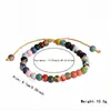 Amazon Nuevo Elegante Simple Cerámica Redonda Cuentas Tejidas Cuerda de Mano Pulsera Gama Alta Bohemio Cuerda de Mano para Mujer