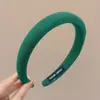 Diadema de corona alta estilo coreano, diadema de borde ancho, diadema para lavarse la cara con dientes, accesorio para el cabello de tela a cuadros de alta gama