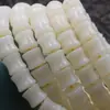 Pulsera de Raíz de Bodhi de Jade Blanco de 108 Cuentas Pulsera de Cuentas de Manzana Pulsera de Cuentas de Barril Cuentas de Semilla de Bodhi Cuentas Redondas Cuentas Sueltas Cuentas Budistas Mayoreo