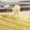 Milho branco ceroso do Nordeste, espiga de milho doce e pegajosa, selado a vácuo para frescor, não transgênico, substituto de refeição integral fresco, milho pronto para comer