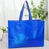 Sacola colorida a laser em estoque, sacola não tecida com logotipo impresso, bolsa de embalagem de marca de moda, sacola de compras para sapatos femininos, sacola de presente