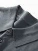 26 Estilo Fino de Verão 100% Lã Fina Camisa Polo Masculina de Manga Curta Camiseta de Fio Yangzi Gola Polo Casual