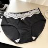2025 Nueva Clase A Encaje de Algodón Crudo Calzoncillos Largos con Entrepierna Calzoncillos de Algodón Puro para Mujer Shorts Sexy Puro Deseo