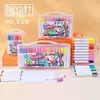 Caneta Marcadora à Prova d'Água de Secagem Rápida Caneta à Base de Água com Tinta Acrílica Conjunto para Arte Infantil Colorido à Prova d'Água Não Transparente Caixa de Conjunto de Canetas Coloridas