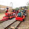 Rede Social Tiktok Mini trem a vapor trilho trem simulação trilho a vapor trem turístico simulação fumaça trem