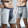 Ropa interior térmica cálida para hombre de invierno con forro polar, engrosada, resistente al desgaste, pantalones largos tipo bóxer para las piernas, pantalones bóxer para mediana edad y personas mayores