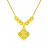 Colar com Pingente Flor de Quatro Folhas Fuqi Popular Nova Moda e Generoso Elegante Joias de Celebridade da Internet Corrente para Clavícula Ornamentos Personalizados Tendência