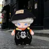 Solo ropa de muñeca: Ropa con colgante Dimoo Diario de recién nacido, lindos animales de dibujos animados, expresiones divertidas, conjunto de overol y sombrero