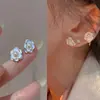 Camelia Francesa Disco de Espiral para Mosquitos Clip para Oreja Sin Perforación Pendientes de Alta Gama Clip para Oreja de Perla Pendientes de Diseño Nicho Personalización