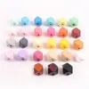 Cuentas de madera octogonales de colores Amazon nuevo transfronterizo con cuentas de colores cuentas geométricas cuentas multiángulo fabricantes de cuentas de madera al por mayor
