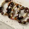 Versátiles Pulseras de Madera Maciza con Cuentas Retro Cuentas Sueltas Material para Collar Pulsera Hecho a Mano Cuentas Espaciadoras Accesorios de Joyería