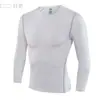 Macacão Esportivo Masculino Manga Longa Elástico Secagem Rápida Treinamento de Basquete Camada Base Outono Novo Corrida Fitness Roupa Top